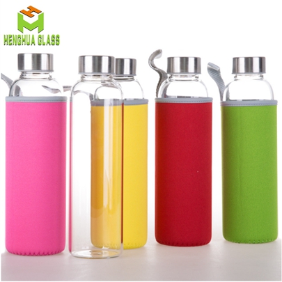 Borosilicate glass bottle for water